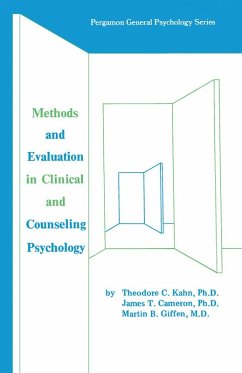 Methods and Evaluation in Clinical and Counseling Psychology (eBook, PDF) - Kahn, Theodore C.; Cameron, James E.; Giffen, Martin B.