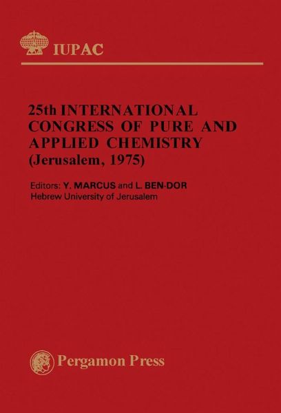 25th International Congress of Pure and Applied Chemistry (eBook, PDF)