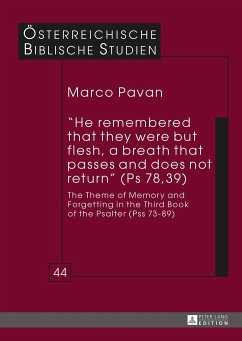 «He remembered that they were but flesh, a breath that passes and does not return» (Ps 78, 39) - Pavan, Marco