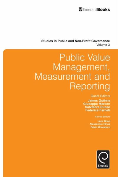 Public Value Management, Measurement and Reporting (eBook, ePUB) Public Value Management, Measurement and Reporting (eBook, ePUB)