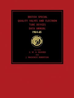 Cover British Special Quality Valves and Electron Tube Devices Data Annual 1964-65 (eBook, PDF)