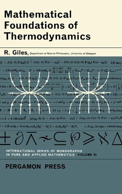 Cover Mathematical Foundations of Thermodynamics (eBook, PDF)