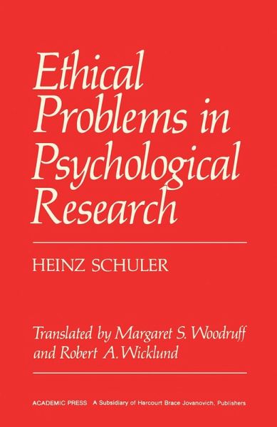 Ethical Problems in Psychological Research (eBook, PDF) Ethical Problems in Psychological Research (eBook, PDF)