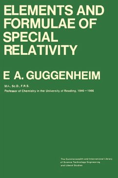 Elements and Formulae of Special Relativity (eBook, PDF) - Guggenheim, E. A.