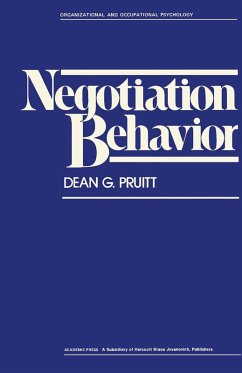 Negotiation Behavior (eBook, PDF) - Pruitt, Dean G.
