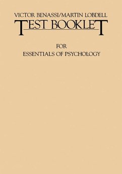 Test Booklet for Essentials of Psychology (eBook, PDF) - Benassi, Victor; Lobdell, Martin