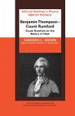 Men of Physics Benjamin Thompson - Count Rumford (eBook, PDF) Men of Physics Benjamin Thompson - Count Rumford (eBook, PDF)