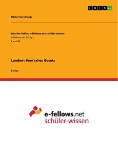 Lambert Beer’sches Gesetz (eBook, PDF)