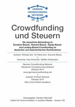 Crowdfunding und Steuern - Sixt, Elfriede;Eckl, Petra;Berka, Dominik