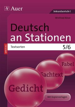 Deutsch an Stationen SPEZIAL Textsorten 5-6 - Röser, Winfried