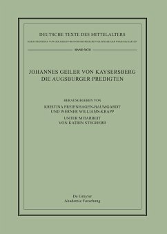 Johannes Geiler von Kaysersberg, Die Augsburger Predigten - Geiler von Kaysersberg, Johann