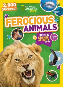 National Geographic Kids Ferocious Animals Super Sticker Activity Book: 2,000 Stickers! - National Geographic Kids