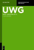 UWG, Großkommentar zum Gesetz gegen den unlauteren Wettbewerb mit Nebengesetzen, 3 Bde.