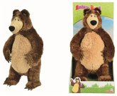 Simba 109301667 - Mascha und der Bär Plüschbär, 35 cm