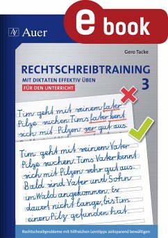 Rechtschreibtraining mit Diktaten und Lerntipps 3 (eBook, PDF) - Tacke, Gero