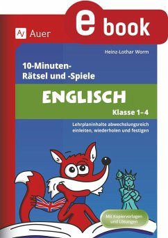 10-Minuten-Rätsel und -Spiele Englisch Klasse 1-4 (eBook, PDF) - Worm, Heinz-Lothar