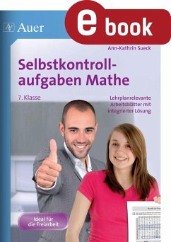 Selbstkontrollaufgaben Mathematik Klasse 7 (eBook, PDF) - Sueck, Ann-Kathrin