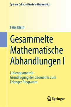 Gesammelte Mathematische Abhandlungen I - Klein, Felix