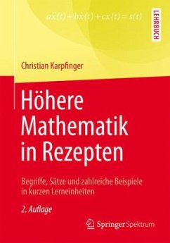 Höhere Mathematik in Rezepten - Karpfinger, Christian