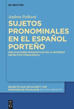 Sujetos pronominales en el español porteño - Peskova, Andrea