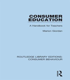 Cover Consumer Education (RLE Consumer Behaviour) (eBook, ePUB)