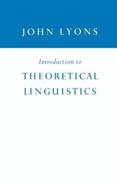 Introduction to Theoretical Linguistics (eBook, PDF) - Lyons, John