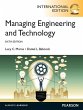 Managing Engineering and Technology... - Bild 1
