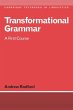 Transformational Grammar (eBook, PDF) - Bild 1