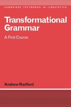 Transformational Grammar (eBook, PDF) - Radford, Andrew