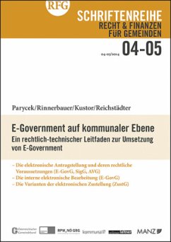 E-Government auf kommunaler Ebene (f. Österreich) - Reichstädter, Peter;Kustor, Peter;Parycek, Peter