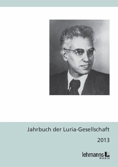 Cover Jahrbuch der Luria-Gesellschaft 2013 (eBook, PDF)