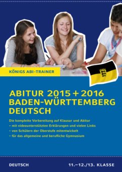 Cover Abitur 2015 + 2016 Baden-Württemberg Deutsch
