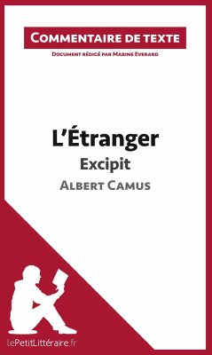 L'Étranger de Camus - Excipit - Lepetitlitteraire; Marine Everard