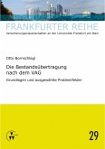 Die Bestandsübertragung nach dem VAG (eBook, PDF)