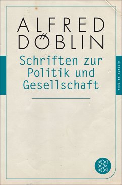 Schriften zur Politik und Gesellschaft (eBook, ePUB) - Döblin, Alfred