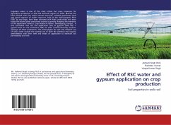 Effect of RSC water and gypsum application on crop production