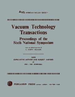 Vacuum Technology Transactions (eBook, PDF)