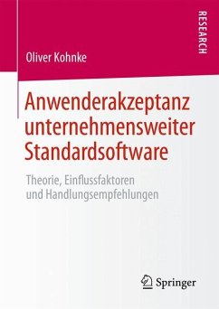 Anwenderakzeptanz unternehmensweiter Standardsoftware - Kohnke, Oliver