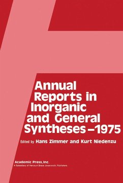 Cover Annual Reports in Inorganic and General Syntheses-1975 (eBook, PDF)