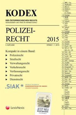 Cover KODEX Polizeirecht 2015 (f. Österreich)
