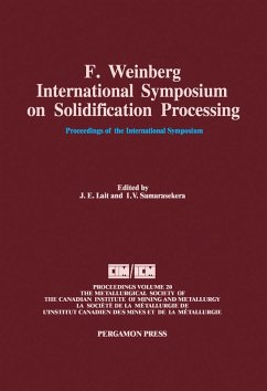 Cover F. Weinberg International Symposium on Solidification Processing (eBook, PDF)