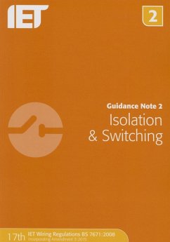 Guidance Note 2: Isolation & Switching - The Institution of Engineering and Technology