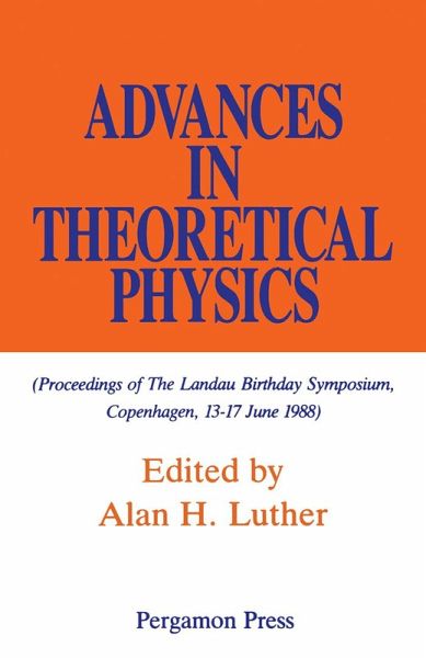 Advances in Theoretical Physics (eBook, PDF)
