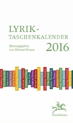 Cover Lyrik-Taschenkalender 2016