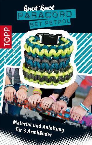 knot knot Paracord Set Petrol