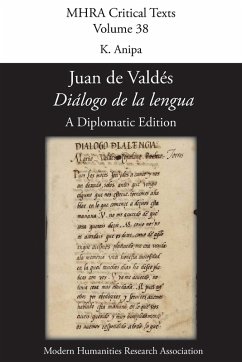 'Diálogo de la lengua'. By Juan de Valdés. A Diplomatic Edition. Edited by K. Anipa. 'Diálogo de la lengua'. By Juan de Valdés. A Diplomatic Edition. Edited by K. Anipa.
