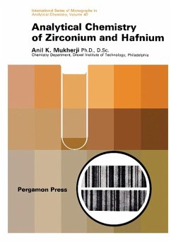 Analytical Chemistry of Zirconium and Hafnium (eBook, PDF) - Mukherji, Anil K.