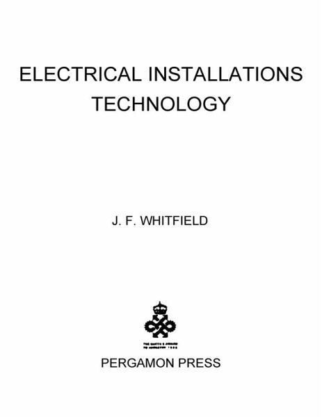 Electrical Installations Technology (eBook, PDF)