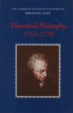 Cover Theoretical Philosophy, 1755-1770 (eBook, ePUB)