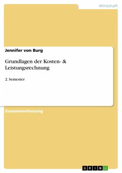 Grundlagen der Kosten- & Leistungsrechnung - Burg, Jennifer von